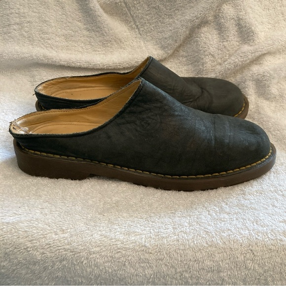 Vintage Doc Martens Black Leather Mules UK 6 US 7.5 - Picture 4 of 11